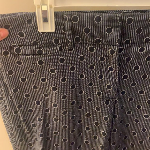 Navy and White Polka Dot Business Pants! - Picture 3 of 4